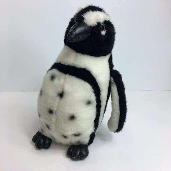 The Petting Zoo Penguin Plush 10" Standing Stuffed Animal Black White Arctic Toy - Picture 2 of 12